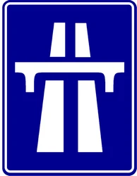 Begin of a motorway.