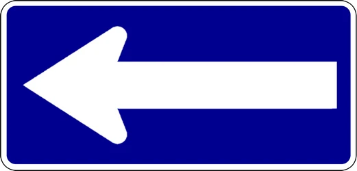 Road with one-way traffic.