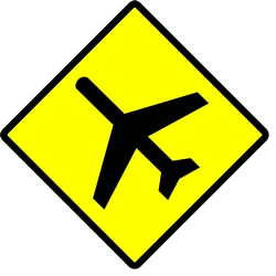 Warning for low-flying aircrafts.