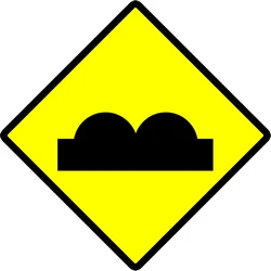 Warning for a bad road surface.