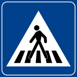 Crossing for pedestrians.
