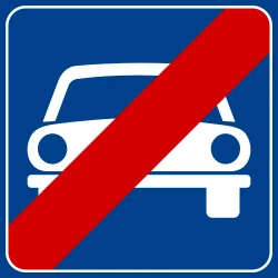 End of the expressway.