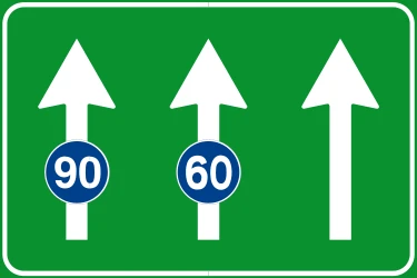Minimum speed of a lane.