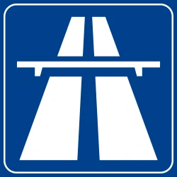 Begin of a motorway.
