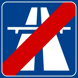 End of the motorway.