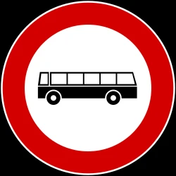 Buses prohibited.