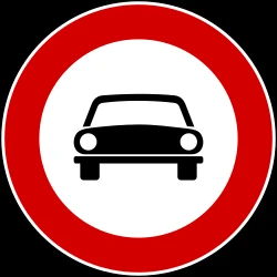 Cars prohibited.