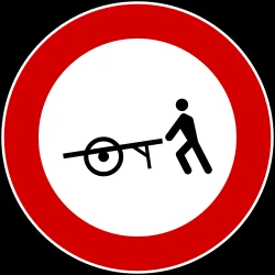 Handcarts prohibited.