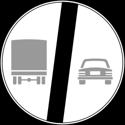 End of the overtaking prohibition for trucks.