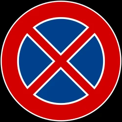 Parking and stopping prohibited.