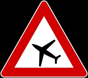 Warning for low-flying aircrafts.