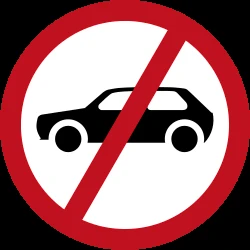 Cars prohibited.