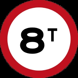Vehicles heavier than indicated prohibited.
