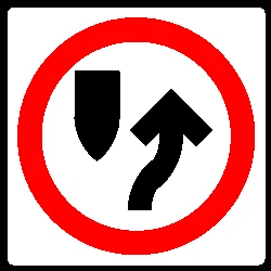 Passing right mandatory.