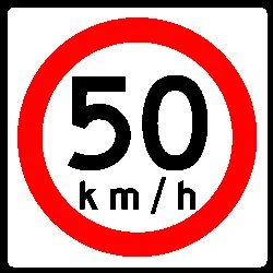 Begin of a speed limit.
