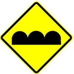 Warning for a bad road surface.