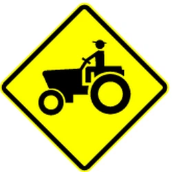 Warning for tractors.