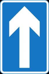 Road with one-way traffic.