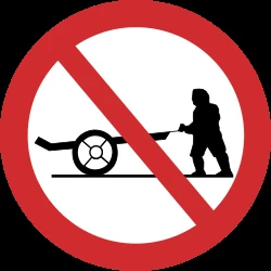 Handcarts prohibited.