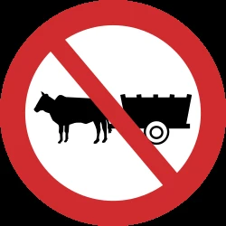 Horsecarts prohibited.