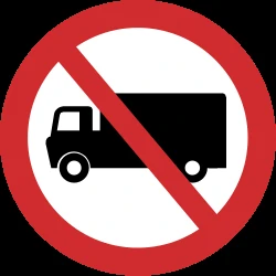 Trucks prohibited.