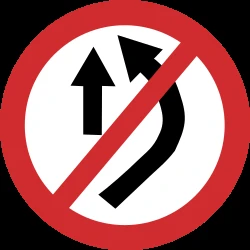 Overtaking prohibited.
