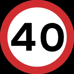Begin of a speed limit.