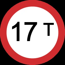 Vehicles heavier than indicated prohibited.