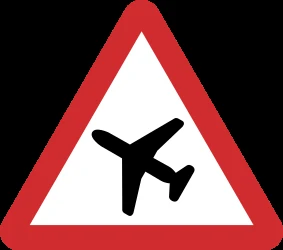 Warning for low-flying aircrafts.