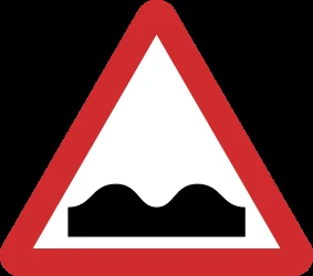 Warning for a bad road surface.