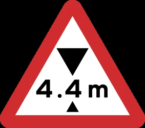 Warning for a limited height.