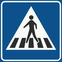 Crossing for pedestrians.