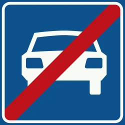 End of the expressway.