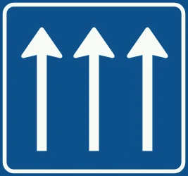 Overview of the lanes and their direction.