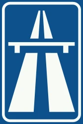 Begin of a motorway.