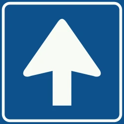 Road with one-way traffic.