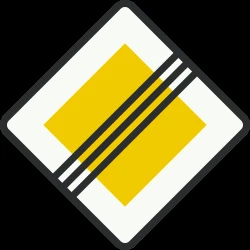 End of the priority road.