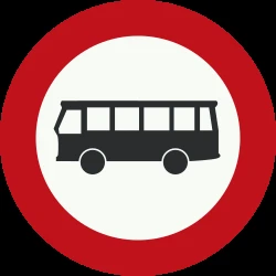 Buses prohibited.