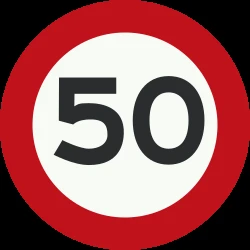 Begin of a speed limit.
