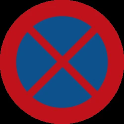 Parking and stopping prohibited.