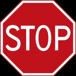 Stop and give way to all drivers.