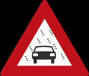 Warning of poor visibility due to rain, fog or snow.