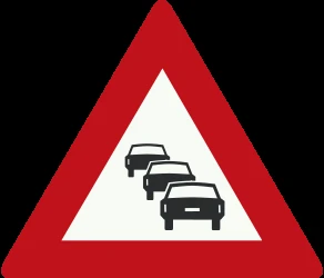 Warning for traffic jams.
