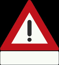 Warning for a danger with no specific traffic sign.