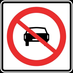 Cars prohibited.