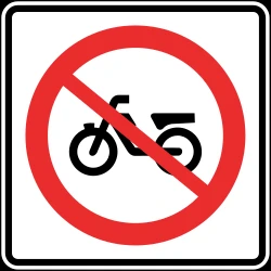 Mopeds prohibited.