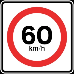 Begin of a speed limit.
