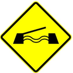 Warning for a movable bridge.