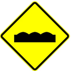 Warning for a bad road surface.