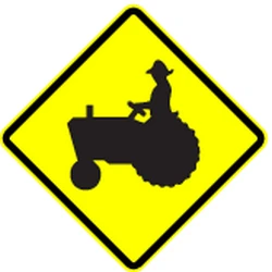 Warning for tractors.